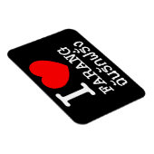 I Heart (Liebe) Farang Magnet (Rechte Seite)