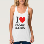 I Heart (Liebe) Farang Tank Top (Vorderseite)
