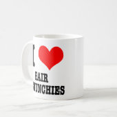 I HEART (LIEBE) Haarschneider Kaffeetasse (Vorderseite Links)