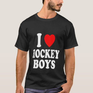 I Heart Liebe Hockey Boys Skaten Ice Attraction Ho T-Shirt