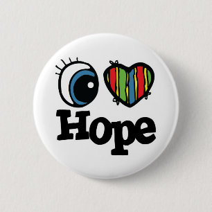 I Heart (Liebe) Hoffnung Button