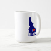 I Heart (Liebe) Idaho Kaffeetasse (VorderseiteRechts)