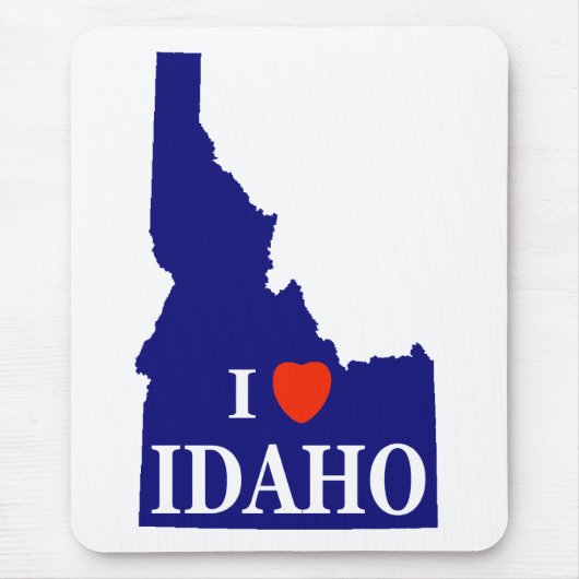 I Heart (Liebe) Idaho Mousepad (Vorne)