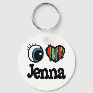 I Heart (Liebe) Jenna Schlüsselanhänger