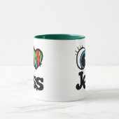 I Heart (Liebe) Jess Tasse (Zentrum)