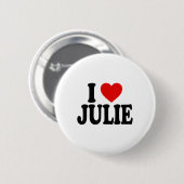 I Heart Liebe Julie _1 Button (Vorne & Hinten)