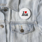 I Heart Liebe Julie _1 Button (Beispiel)