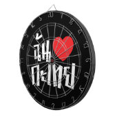 I Heart (Liebe) Kathoey (Ladyboy) // Thai Language Dartscheibe (Vorderseite rechts)