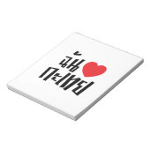 I Heart (Liebe) Kathoey (Ladyboy) // Thai Language Notizblock (Rotiert)