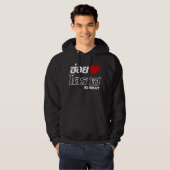 I Heart (Liebe) Khorat, Isan, Thailand Hoodie (Vorne ganz)