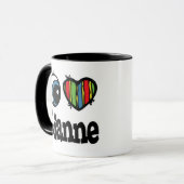 I Heart (Liebe) Lianne Tasse (Vorderseite Links)