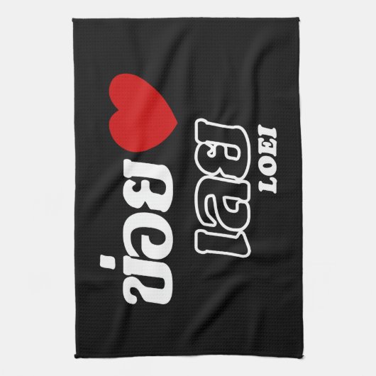 I Heart (Liebe) Loei, Isan, Thailand Handtuch (Vertikal)
