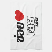 I Heart (Liebe) Loei, Isan, Thailand Handtuch (Vertikal)