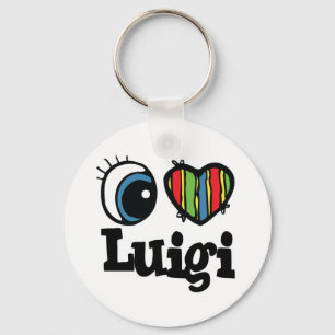 I Heart (Liebe) Luigi Schlüsselanhänger