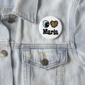I Heart (Liebe) Maria Button (Beispiel)