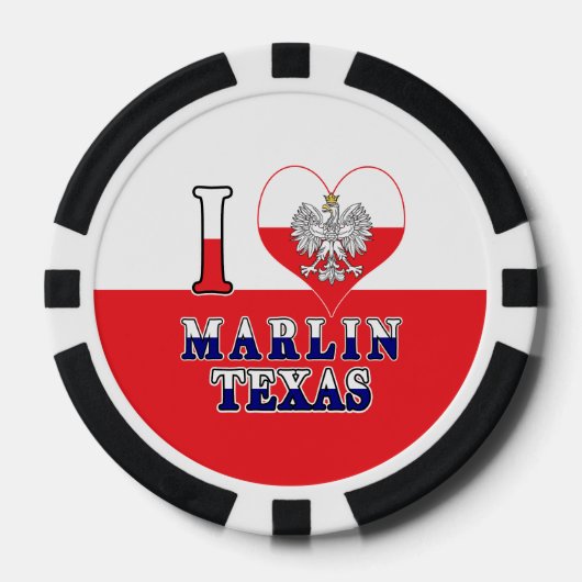 I Heart Liebe Marlin Texas Pokerchips (Vorderseite)