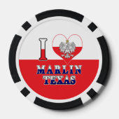 I Heart Liebe Marlin Texas Pokerchips (Rückseite)