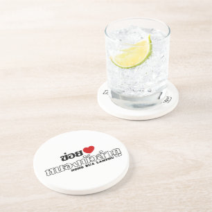 I Heart (Liebe) Nong Bua Lamphu, Isan, Thailand Sandstein Untersetzer