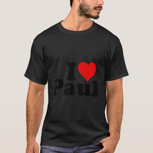 I Heart Liebe Paul T-Shirt (Vorderseite)