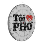 I Heart (Liebe Pho (Tôi PHỞ) vietnamesische Sprach Dartscheibe (Vorderseite Links)