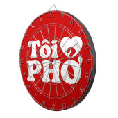 I Heart (Liebe Pho (Tôi PHỞ) vietnamesische Sprach Dartscheibe (Vorderseite rechts)
