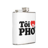 I Heart (Liebe Pho (Tôi PHỞ) vietnamesische Sprach Flachmann (Rechts)