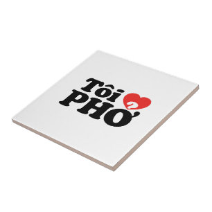 I Heart (Liebe Pho (Tôi PHỞ) vietnamesische Sprach Fliese