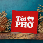 I Heart (Liebe Pho (Tôi PHỞ) vietnamesische Sprach Fotoplatte (Seite)