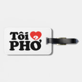 I Heart (Liebe Pho (Tôi PHỞ) vietnamesische Sprach Gepäckanhänger (Rückseite horizontal)