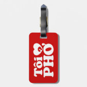 I Heart (Liebe Pho (Tôi PHỞ) vietnamesische Sprach Gepäckanhänger (Rückseite vertikal)