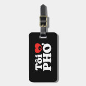 I Heart (Liebe Pho (Tôi PHỞ) vietnamesische Sprach Gepäckanhänger (Vorderseite vertikal)