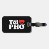 I Heart (Liebe Pho (Tôi PHỞ) vietnamesische Sprach Gepäckanhänger (Rückseite horizontal)