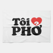 I Heart (Liebe Pho (Tôi PHỞ) vietnamesische Sprach Geschirrtuch (Horizontal)