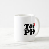 I Heart (Liebe Pho (Tôi PHỞ) vietnamesische Sprach Kaffeetasse (VorderseiteRechts)