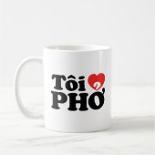 I Heart (Liebe Pho (Tôi PHỞ) vietnamesische Sprach Kaffeetasse (Links)