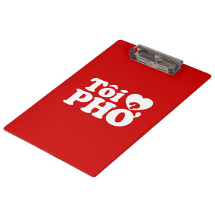 I Heart (Liebe Pho (Tôi PHỞ) vietnamesische Sprach Klemmbrett