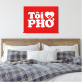 I Heart (Liebe Pho (Tôi PHỞ) vietnamesische Sprach Leinwanddruck (Insitu (Schlafzimmer))