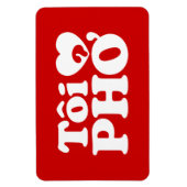I Heart (Liebe Pho (Tôi PHỞ) vietnamesische Sprach Magnet (Vertikal)