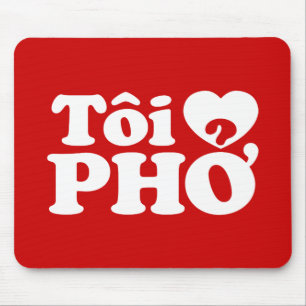 I Heart (Liebe Pho (Tôi PHỞ) vietnamesische Sprach Mousepad