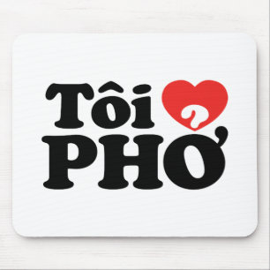 I Heart (Liebe Pho (Tôi PHỞ) vietnamesische Sprach Mousepad