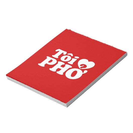 I Heart (Liebe Pho (Tôi PHỞ) vietnamesische Sprach Notizblock (Rotiert)