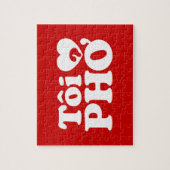I Heart (Liebe Pho (Tôi PHỞ) vietnamesische Sprach Puzzle (Vertikal)