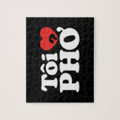 I Heart (Liebe Pho (Tôi PHỞ) vietnamesische Sprach Puzzle (Vertikal)