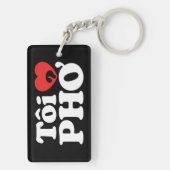 I Heart (Liebe Pho (Tôi PHỞ) vietnamesische Sprach Schlüsselanhänger (Rückseite)