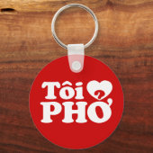 I Heart (Liebe Pho (Tôi PHỞ) vietnamesische Sprach Schlüsselanhänger (Vorderseite)