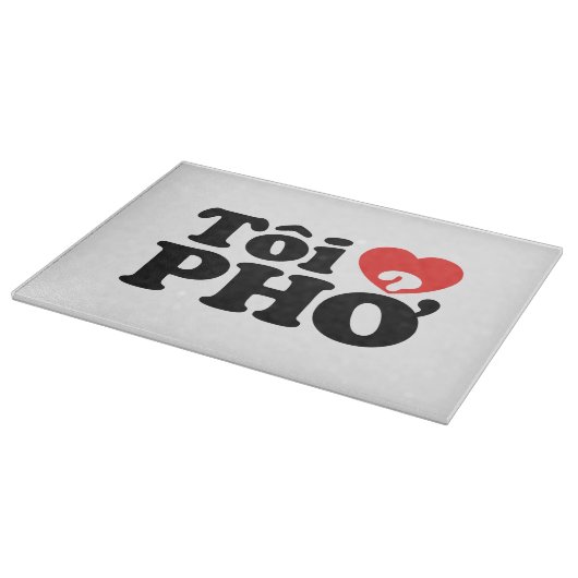I Heart (Liebe Pho (Tôi PHỞ) vietnamesische Sprach Schneidebrett (Ecke)