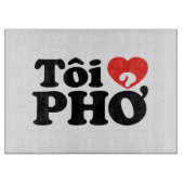 I Heart (Liebe Pho (Tôi PHỞ) vietnamesische Sprach Schneidebrett (Vorderseite)