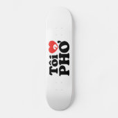 I Heart (Liebe Pho (Tôi PHỞ) vietnamesische Sprach Skateboard (Vorderseite)