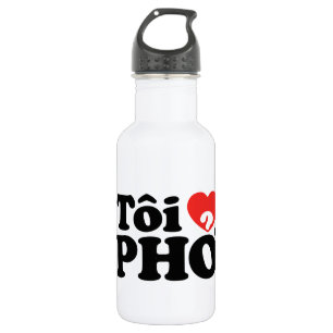I Heart (Liebe Pho (Tôi PHỞ) vietnamesische Sprach Trinkflasche