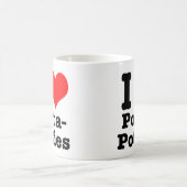 I HEART (LIEBE) porta potties Kaffeetasse (Mittel)